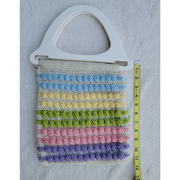 Vintage Accento Craft Purse Macrame 1970s/80s - Picture 2 of 4